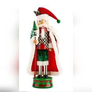 Festive Nutcracker with Red and Green Accents